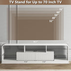 TV Stand for 60/65/70 Inch TVs, Modern Curved TV Console - Image 2