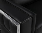 Blackjack Furniture Catania Modern Top Grain Italian Leather Sofa Set - Image 7