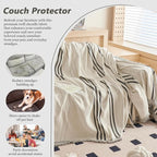 DREAMINGO Couch Cover for Armchair Reversible Chenille Chair Sofa Protector - Image 5