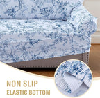 H.VERSAILTEX Floral Pattern Loveseat Cover Printed 2 Cushion Sofa Cover High - Image 7