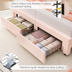 HIFIT Queen Upholstered Smart LED Bed Frame - Image 6