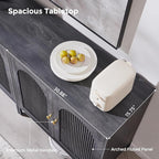 IFBUY Modern Sideboard Buffet Cabinet, Wooden Modular Coffee Bar Cabinets - Image 6