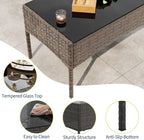 GAOMON 4-Piece Patio Furniture Set, Modern PE Rattan Conversation Set - Image 6
