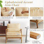 VINGLI Upgraded Premium Corduroy Accent Chairs Set of 2, Upholstered Arm Chair - Image 3