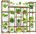 Bamworld Large Plant Stand Indoor Outdoor Hanging Shelf by Bamworld