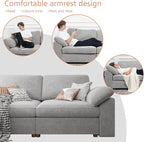 EASE MOOSE Modern Loveseat Sofa - Image 7