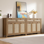 SICOTAS Rattan Sideboard Buffet Cabinet - Image 6