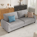 EASE MOOSE 88.5" Large Seat Velvet Loveseat Sofa, Soft Deep Seat Couches by EASEMOOSE