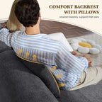 158" U Shaped Convertible Modular Couch, Cloud Couch Sectional - Image 5