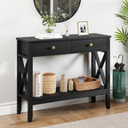 Lomojo Console Table, Sofa Table 13.8" D x 39.37" W x 31.5" HEntryway Table - Image 5