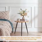 VECELO Modern Side Table, Round Small End Table, Exclusively Designed - Image 4