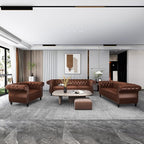QHITTY 2 Piece Living Room Set, Sectional Chesterfield Sofa Chair Contemporary - Image 8