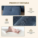 122" L Shaped Convertible Modular Couch, Cloud Couch Sectional - Image 7