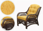 Malibu Lounge Living Accent Armchair Natural Rattan Wicker Handmade Design - Image 3