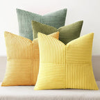 MIULEE Boho Farmhouse Spring Decorative Throw Pillow Covers 20x20 Inch 4 Packs by MIULEE
