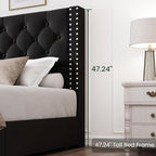 LARMACE Queen Size Platform Bed Frame - Image 9