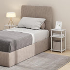 Furinno JUST Night Stand Set of 2, 3-Tier Turn-N-Tube Nightstand, Toolless - Image 5