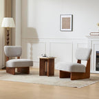 GDFStudio Upholstered Armless Accent Chairs Set of 2 Modern Side Chair - Image 9