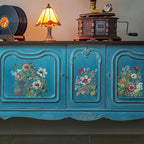 Floral Rub on Transfer for Furniture Vintage Large Flower UV DTF Transfer by Flortlias