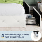 Allewie Upholstered Full Size Platform Bed Frame - Image 5