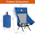 Armless Rocking Camping Chair for Adults, Portable Folding Outdoor Rocker - Image 3