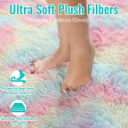 PAGISOFE 8x10 Rainbow Large Area Rug, Plush Rugs - Image 5
