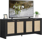 SICOTAS TV Stand for Living Room Boho Entertainment Center for Bedroom by SICOTAS