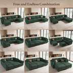 Belffin 114.2" 8 Seats Modular Sectional Sofa - Image 7