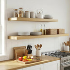 12 inch Deep Floating Shelves for Wall, 55 inch Wide Engineered Wood Wall - Image 6