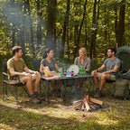 Camping Chair Set of 3, Outdoor Folding Camping Chairs - Image 2