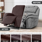 Timeles Recliner Covers Extra Wide Recliner Loveseat Covers Oversized Reclining - Image 4