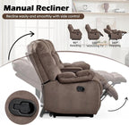 HAOMARKETS 3 Pieces Recliner Sofa Furniture Set, Include 2 Power Recliner Chairs - Image 4