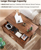 OKD 48" Farmhouse Lift Top Coffee Table - Image 4