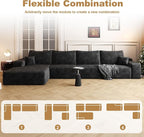 136" Sectional Couches for Living Room Cloud Couch Sofa - Image 6