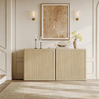 SICOTAS Buffet Cabinet with Storage Sideboard Accent Modern Credenza with Doors - Image 8