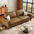 EASE MOOSE 70.6" Faux Leather Loveseat Sofa, Deep Seat Waterproof and by EASEMOOSE