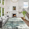 10x14 Area Rugs Washable Rug: Modern Abstract Living Room Rug Soft Anti-Skid by GENTDRIZZ