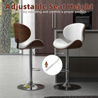 civama Bar Stools Set of 4 for Kitchen Counter, Adjustable Bar Height Chairs - Image 3