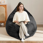 3-in-1 Giant Bean Bag Chair for Adults & Kid, Convertible Floor Sofa to Mattress - Image 7
