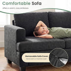 YOUDENOVA Sofa Couch, 3 Piece Set Comfy Sofa, 2 Loveseat & 3 Seater Sofa - Image 7
