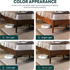 Bme Dinkee 15-Inch Solid Wood Queen Platform Bed Frame - Image 13