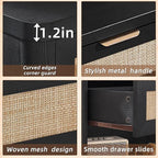 LEYAOYAO Rattan Nightstand - Image 4