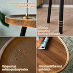 Nesting Coffee Table Set of 2, Walnut Coffee Tables - Image 8