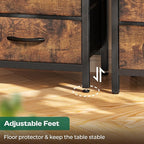 Huuger Nightstands Set of 2, 27.6 Inch End Tables - Image 8