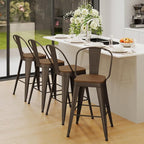Andeworld Metal Bar Stools Set of 4, 30 inch Bar Height Barstools - Image 5