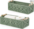Mkono Macrame Storage Baskets Boho Decor Box Handmade Woven Decorative by Mkono
