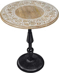 Side Tables-Hand Carved Vintage Boho Folding End Tables by TheWoodenTown
