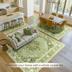 RELEANY Area Rugs 3'x5' Washable Non-Slip, Floral Vintage Distress Print - Image 4