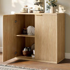 Evermagin 31.5" Oak Buffet Cabinet - Image 5