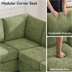 127'' Oversized U Shaped Modular Sofa, Sectional Couches - Image 4